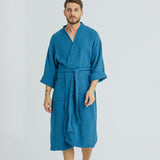 Cassia Men's Robes - Oceanic Blue