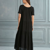 Isabella Midi Dress - Black