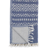 Lena Gauze Beach Towel - Blue