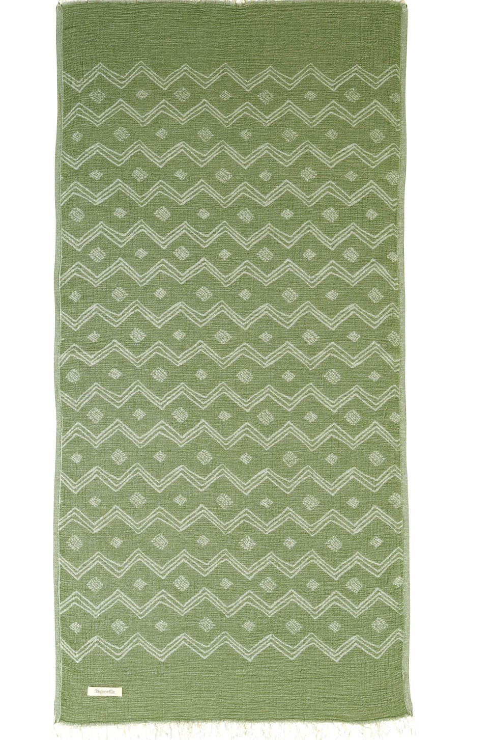 Paloma Gauze Cotton Beach Towel - Green