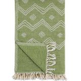 Paloma Gauze Cotton Beach Towel - Green