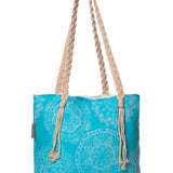 Lace Beach Bag - Turquoise