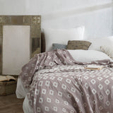 Shore Cotton Bed Blanket - Beige