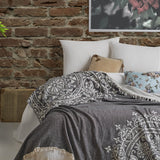 Regalia Cotton Bed Blanket - Black