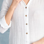 Begonville Carla Gauze Cotton Shirt - White