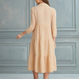 Begonville Shirt Dress Maya Cotton Shirt Dress - Sand