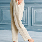 Begonville Colette Linen Cotton Fused Pants - Ethnic
