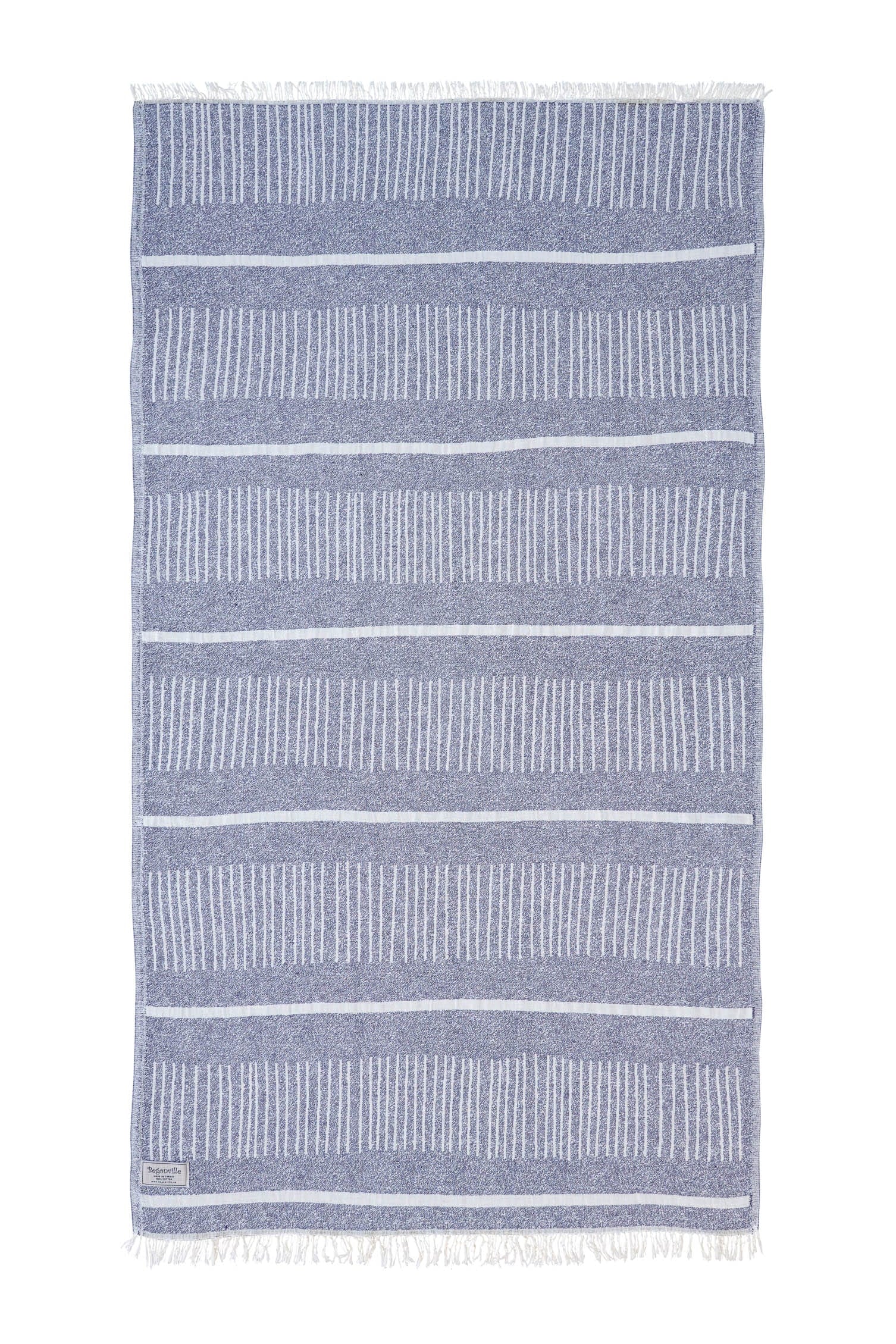 Fable Cotton Beach Towel - Navy