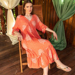 Astrid Maxi Dress - Coral