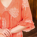 Astrid Maxi Dress - Coral