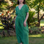 Frankie Smocked Oversized Maxi Dress - Green
