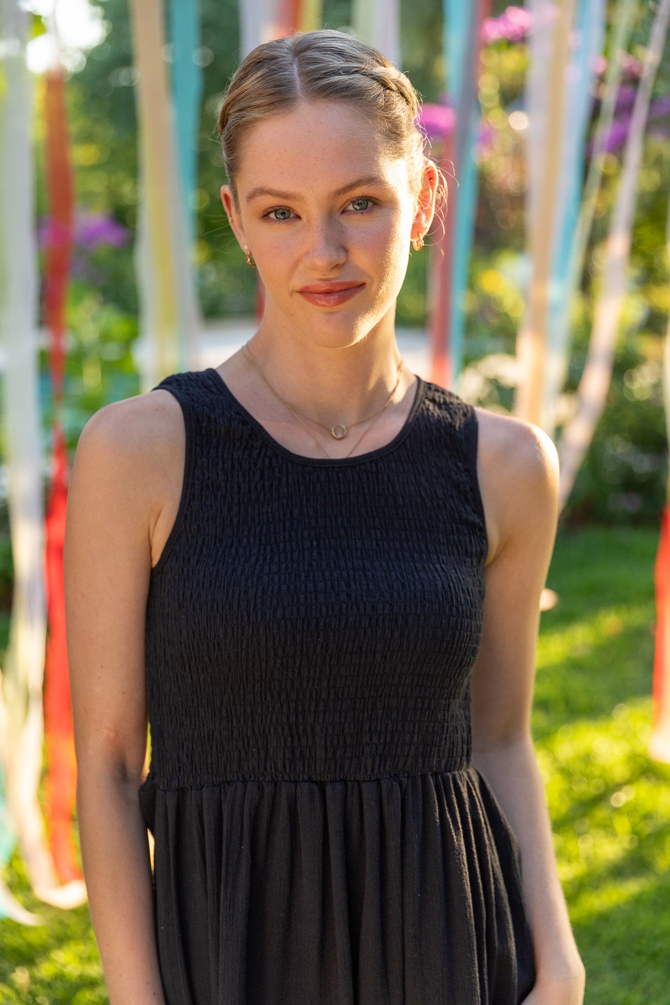 Maelle Smocked Maxi Dress - Black