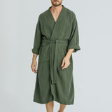 Cassia Men's Robes - Moss