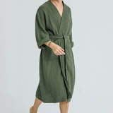 Cassia Men's Robes - Moss