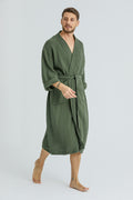Cassia Men's Robes - Moss