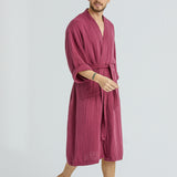 Lore Tencel Men's Everyday Robe - Mulberry