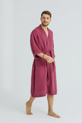 Lore Tencel Men's Everyday Robe - Mulberry