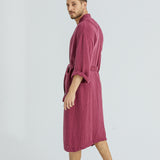 Lore Tencel Men's Everyday Robe - Mulberry