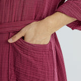 Lore Tencel Men's Everyday Robe - Mulberry