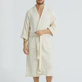 Cassia Men's Robes - Ecru