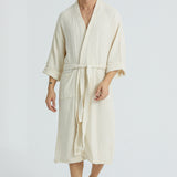 Cassia Men's Robes - Ecru