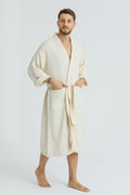 Cassia Men's Robes - Ecru
