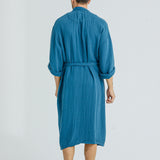 Lore Tencel Men's Everyday Robe - Oceanic Blue