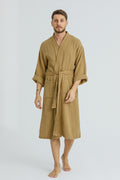 Cassia Men's Robes - Golden Beige