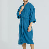 Cassia Men's Robes - Oceanic Blue