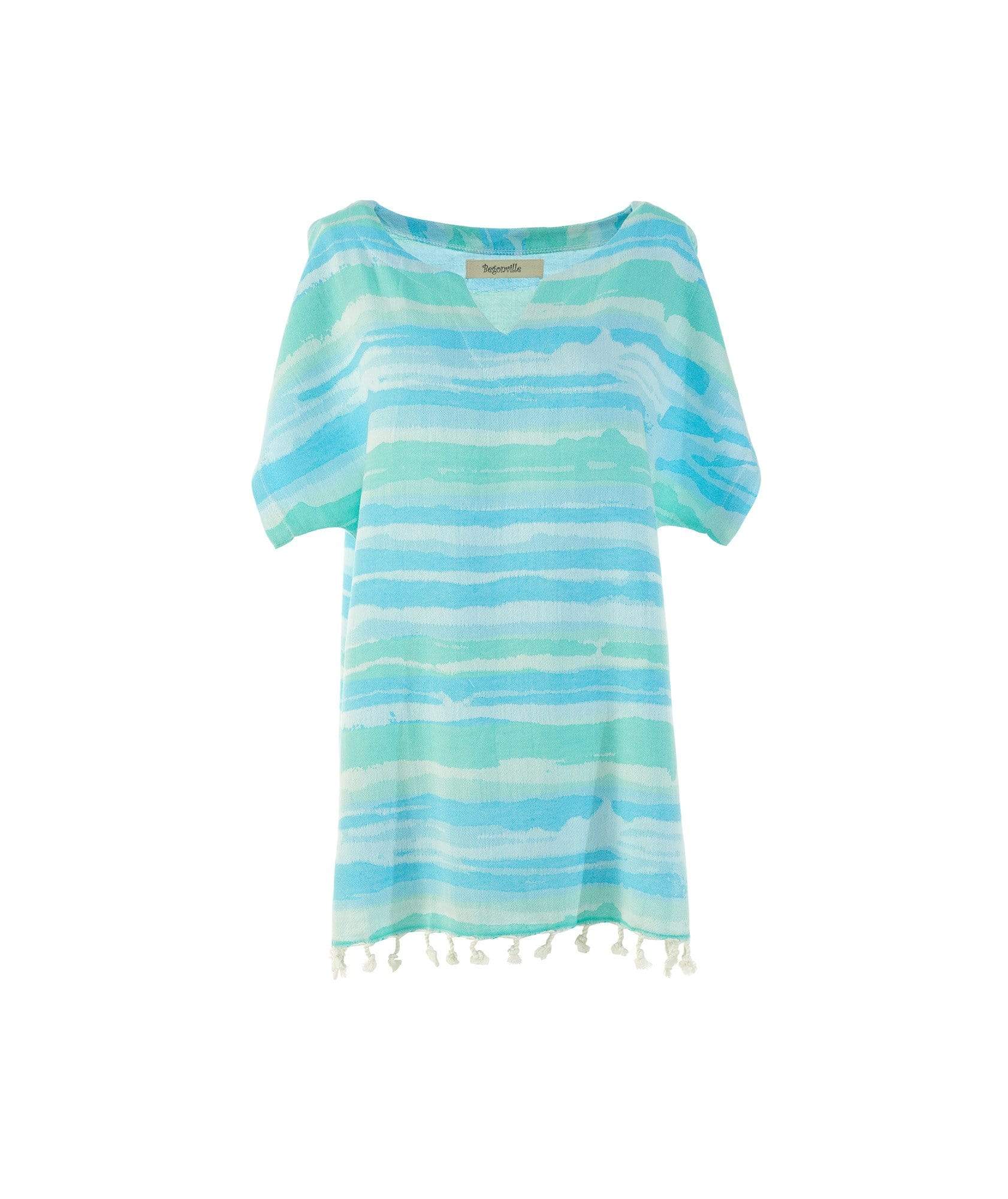 Brush Bamboo Tunic - Azure