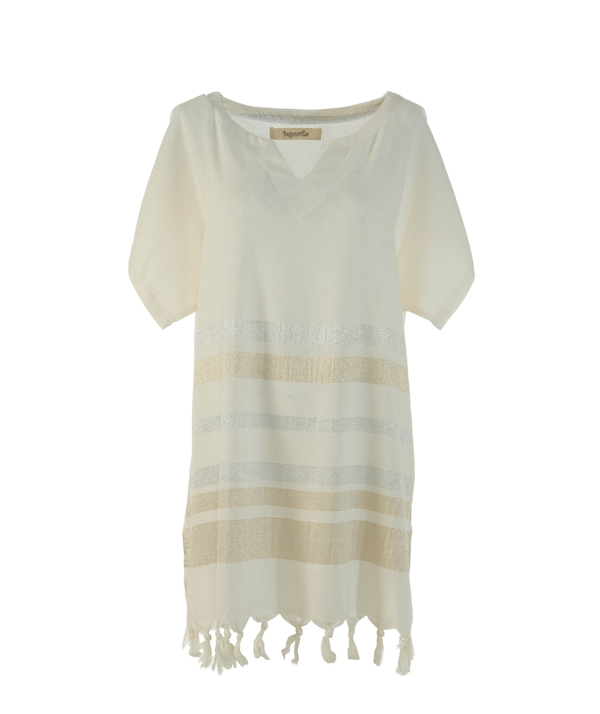 Shiny Bamboo Tunic - Gold & Silver