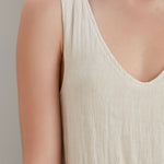 Jolie Tiered Muslin Maxi Dress - Ecru