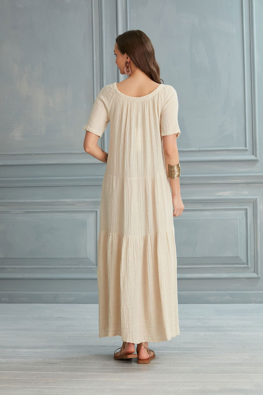Isabella Midi Dress - Linen