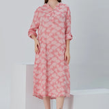 Essentials Buttoned Comfort Fit Maxi Dress - Pink