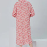 Essentials Buttoned Comfort Fit Maxi Dress - Pink