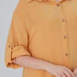 Caroline Shirt Dress - Peach