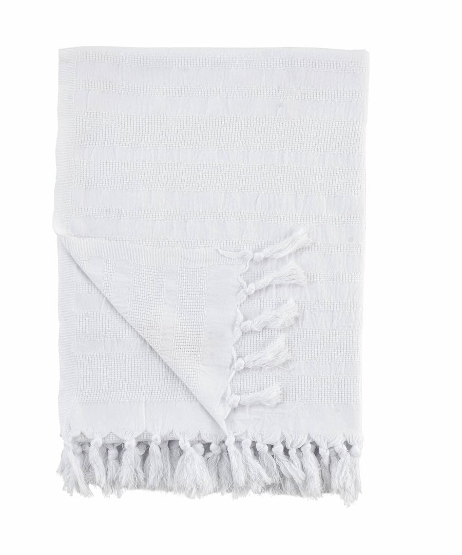 Beacon White Cotton Towel - White