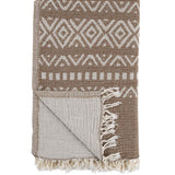 Lena Gauze Beach Towel - Brown