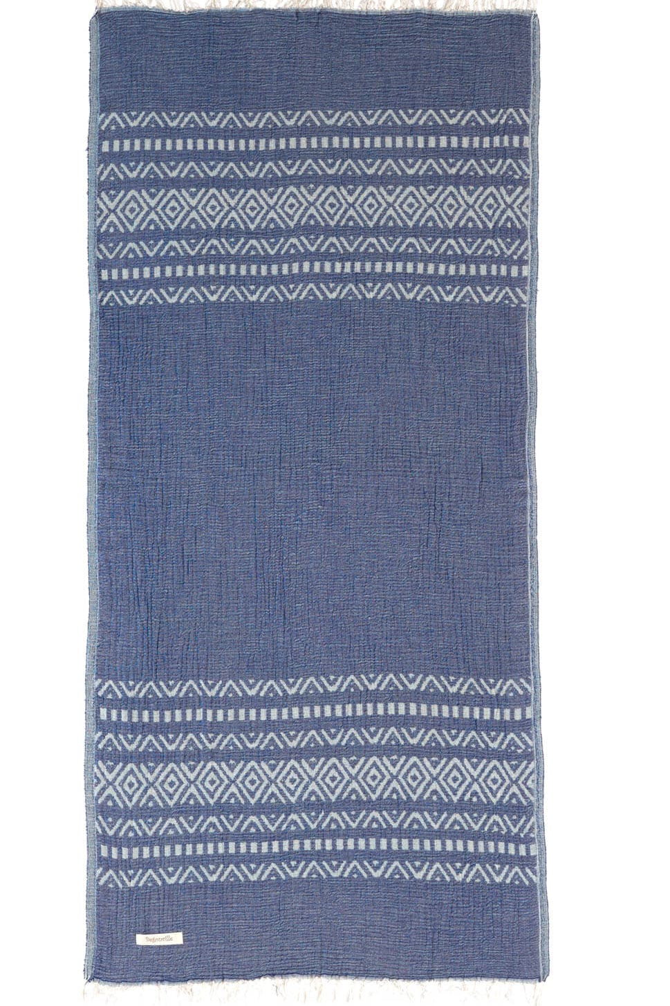 Lena Gauze Beach Towel - Blue