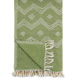 Paloma Gauze Cotton Beach Towel - Green