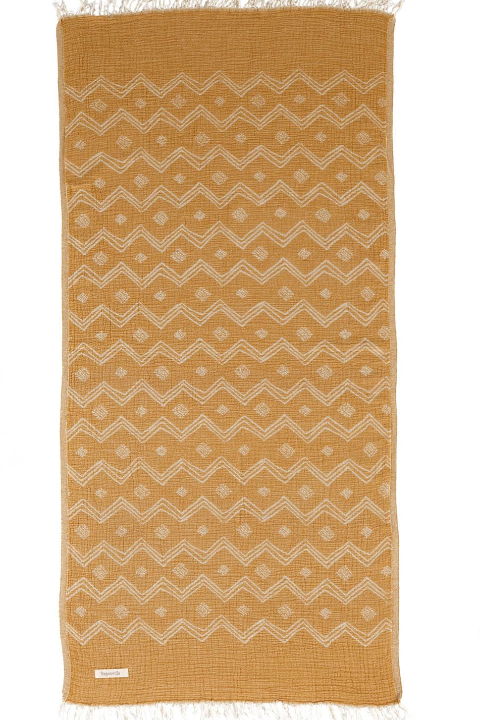 Paloma Gauze Cotton Beach Towel - Yellow