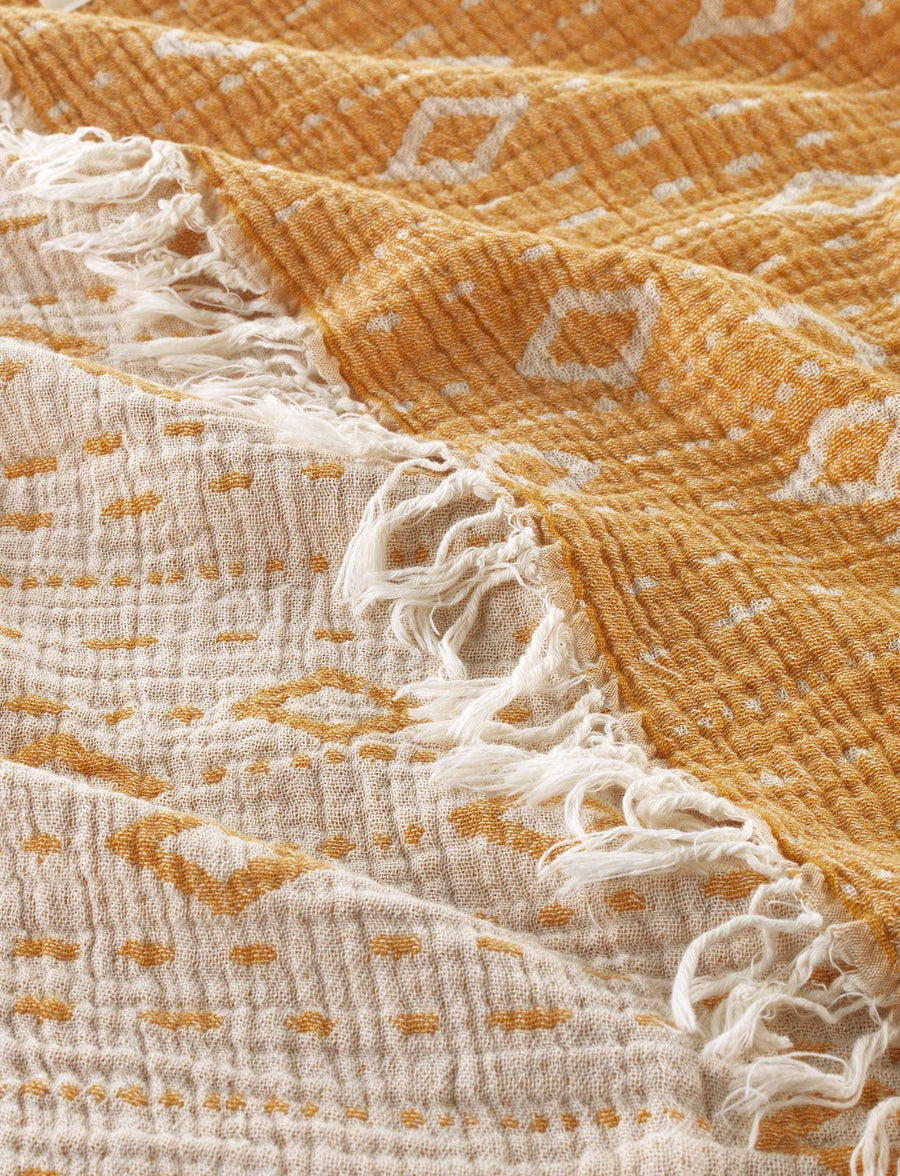 Waterford Gauze Cotton Beach Towel - Yellow