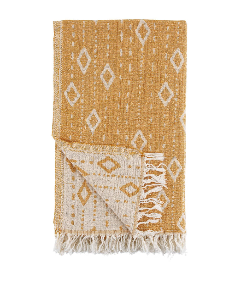 Waterford Gauze Cotton Beach Towel - Yellow