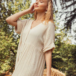 Begonville Jumpsuit Donna Linen Jumpsuit - Ecru
