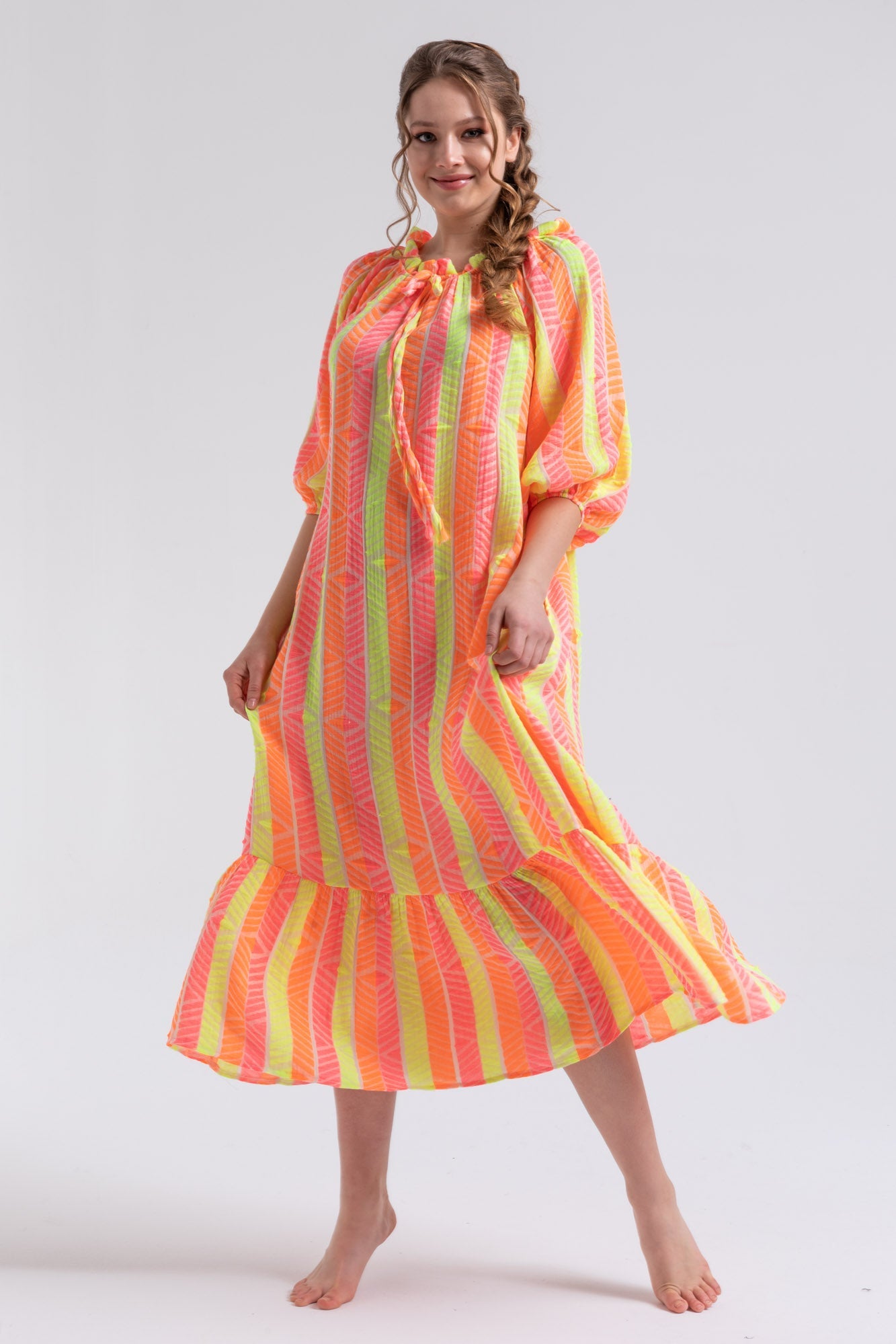 Gisele Oversize Maxi Dress - Neon