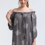Gisele Oversize Maxi Dress - Black