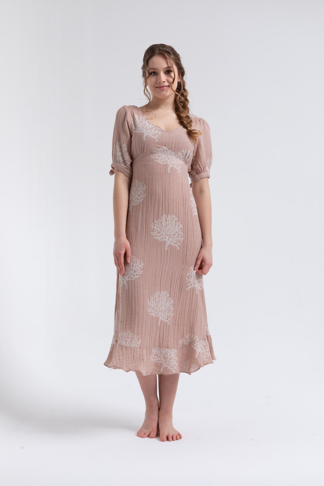 Melody Gauze Cotton Midi Dress