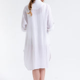 Caroline Shirt Dress - White