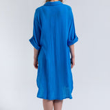 Caroline Shirt Dress - Blue