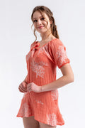 Sophie Mini Dress - Coral